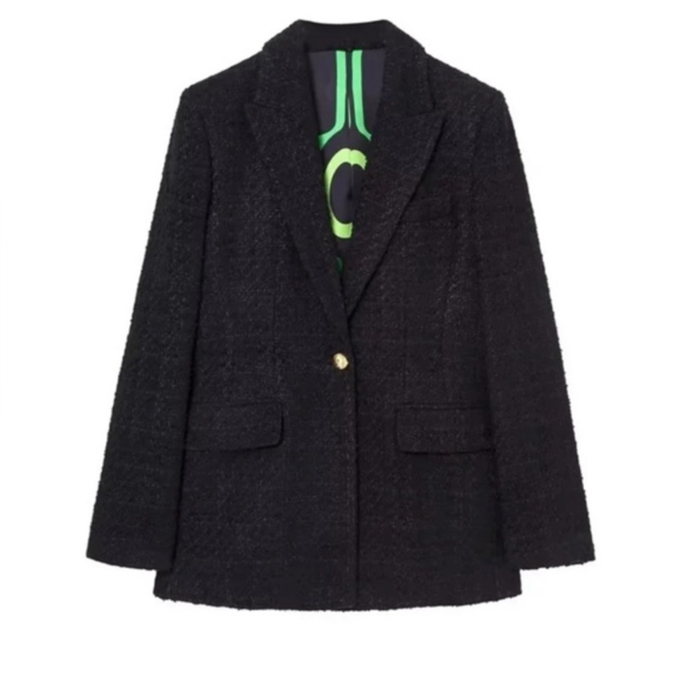 🆕 ZARA Fantasy  Black Tweed Blazer